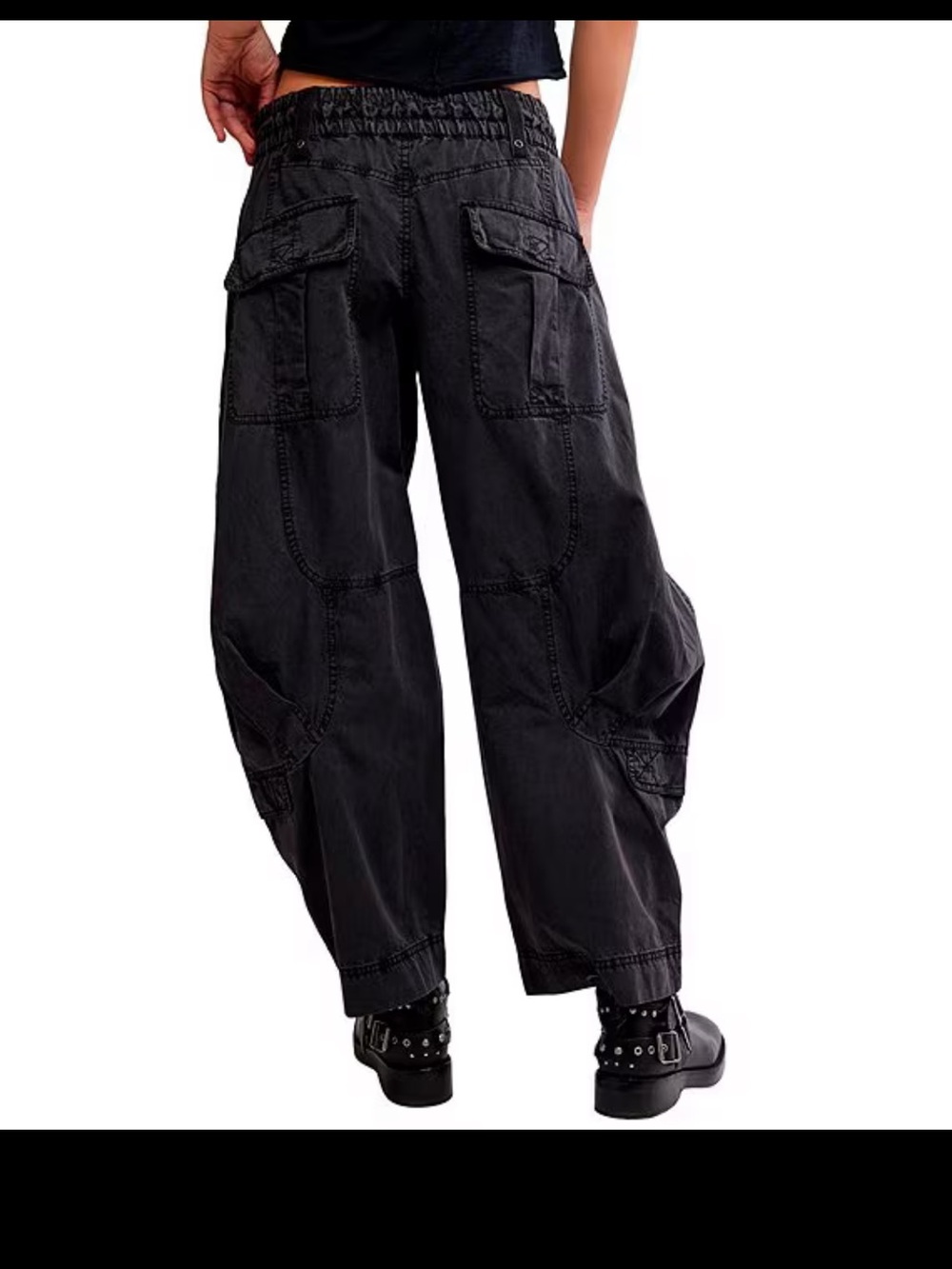 Free People We The Free Onset Pull-On
Cargo Pants-black sand-S-NWT - Picture 2 of 10